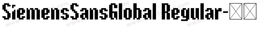 SiemensSansGlobal Regular字体转换